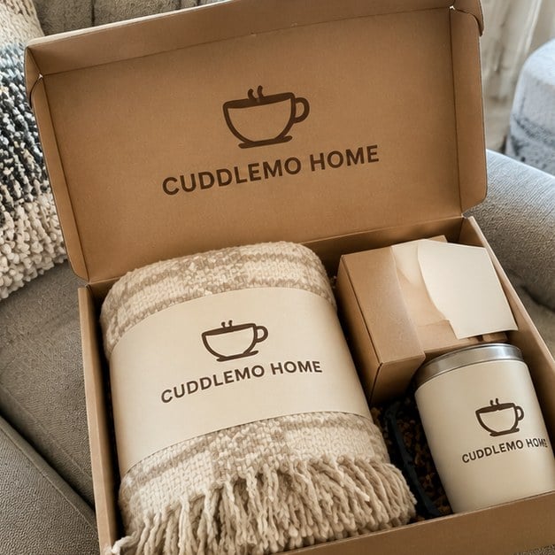 Customer photo of a custom remote-employee care package